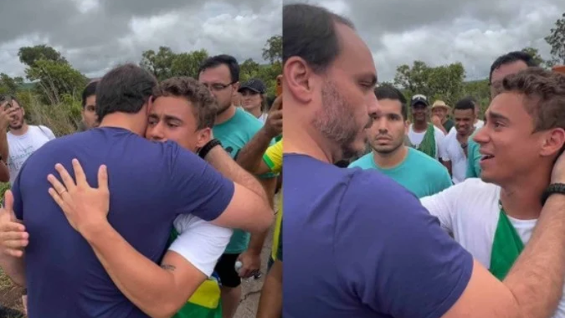 Carlos Bolsonaro se junta à caminhada “Acorda Brasil” liderada por Nikolas Ferreira rumo a Brasília