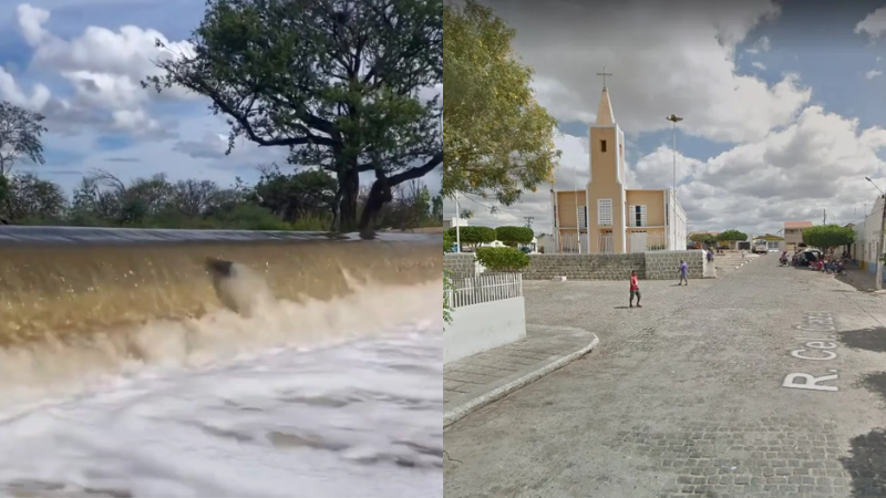 Chuvas elevam nível de barragem na zona rural de Terra Nova