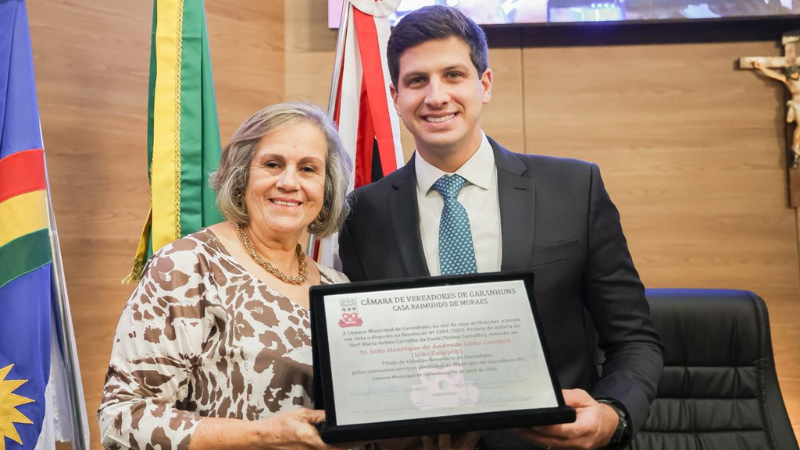 João Campos é homenageado com título de cidadão em Garanhuns