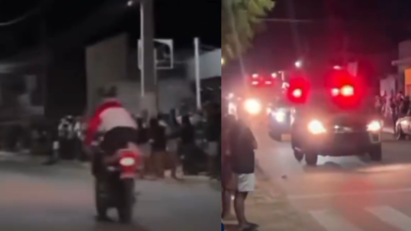 Acidente e apreensão de motos são registrados durante alvorada em distrito de Juazeiro