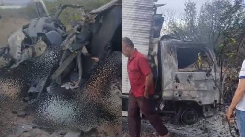 Acidente entre van e caminhão deixa ao menos sete mortos no Sertão de Pernambuco
