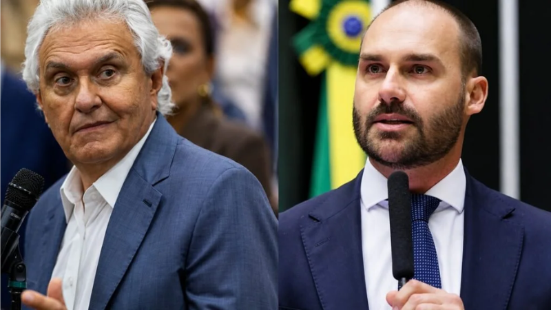 Caiado volta a criticar Eduardo Bolsonaro em meio à disputa no campo da direita