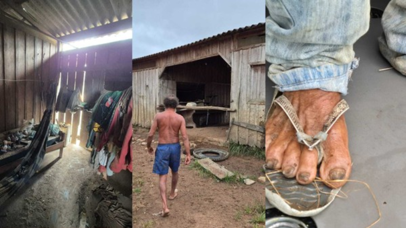 Trabalhador de 65 anos é resgatado de fazenda após ser encontrado em situação análoga à escravidão