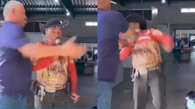 Vídeo: cantor Cowboy é agredido enquanto se apresentava em mercado no Piauí