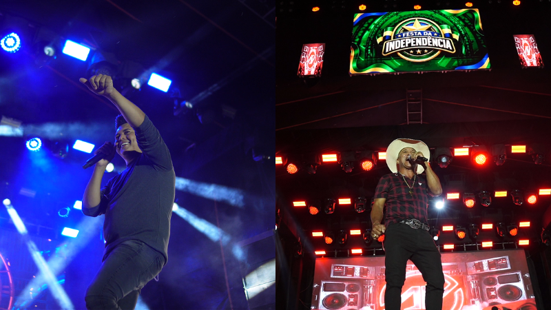 Anderson e o Véi da Pisadinha celebram show na terra natal durante Festa da Independência