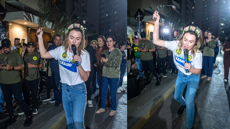 Com 560 mil votos, Júlia Zanatta celebra vitória com chicote e repercute nas redes